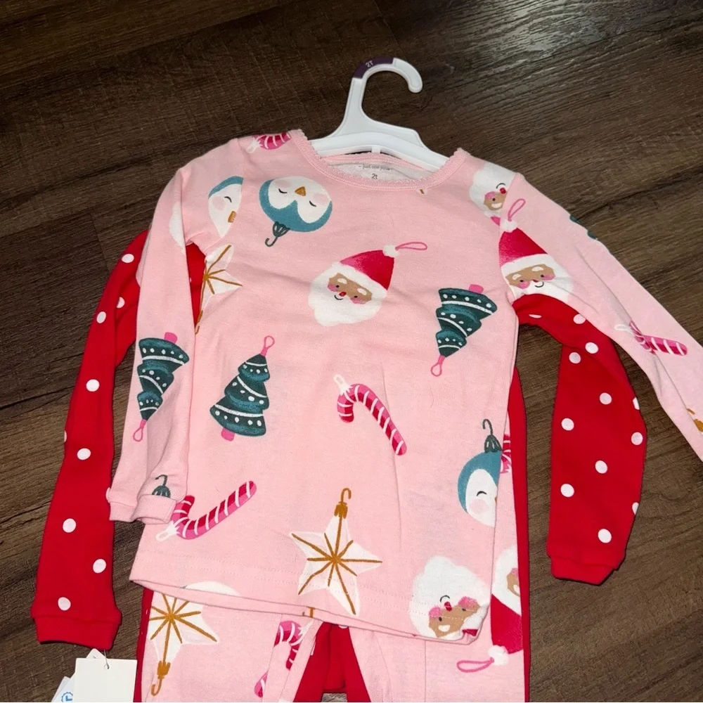 NWT Target Carter’s Just 2T One You Christmas Holiday Pajamas Set